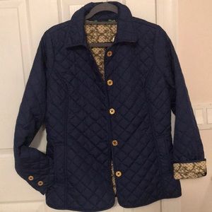 Light weight jacket with decorative lining